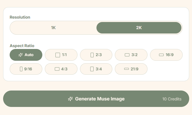 Step 02: Choose resolution and aspect ratio